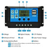 50A PWM Solar Charge Controller 12V 24V 50A with LCD and USB